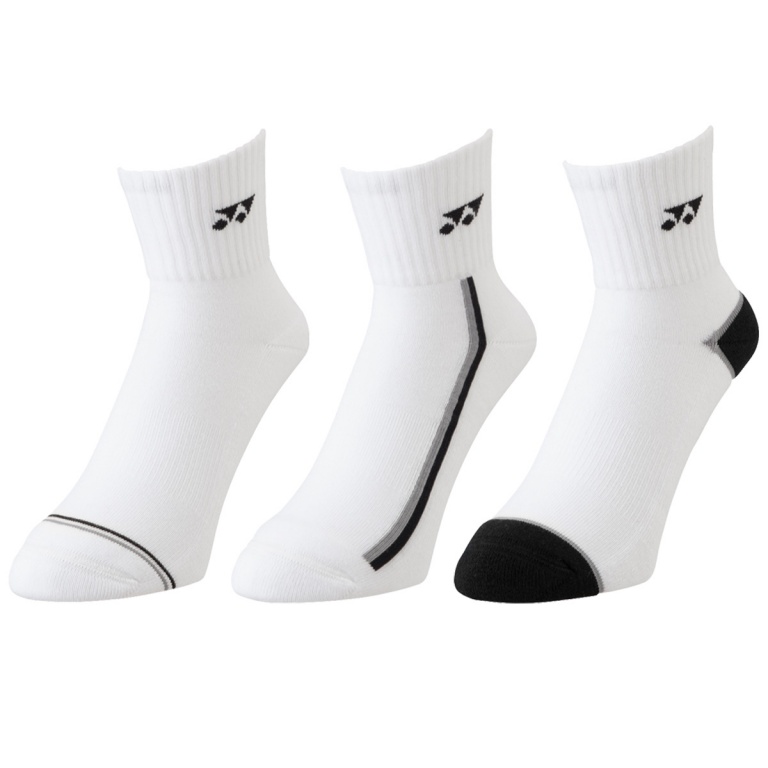 Yonex Sportsocken Quarter weiss - 3 Paar